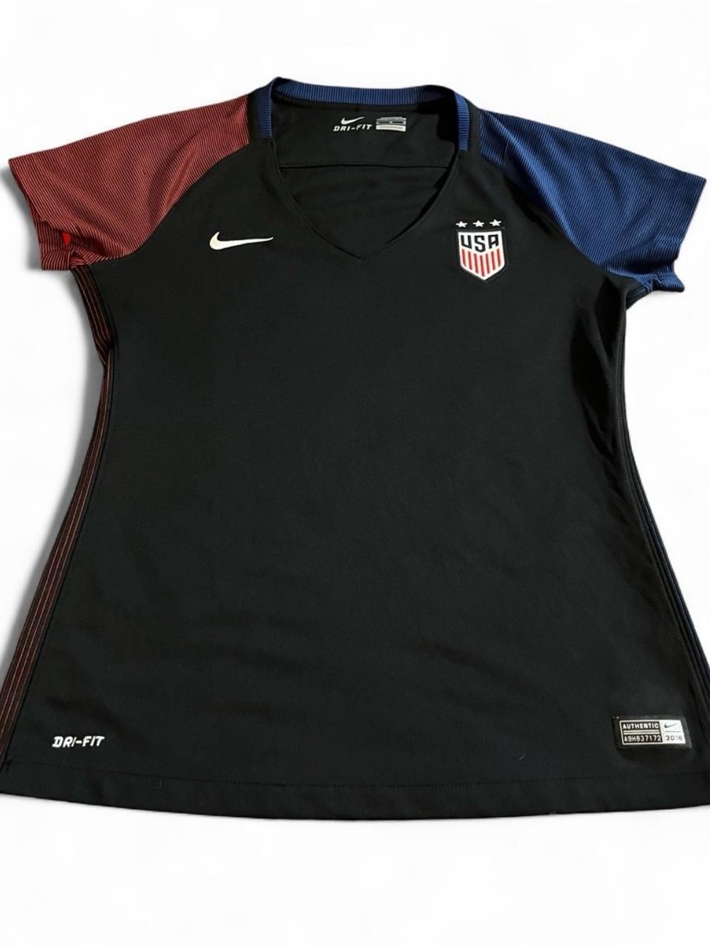 Nike 2016 US Women’s National Soccer Team Away Jersey Black Size M